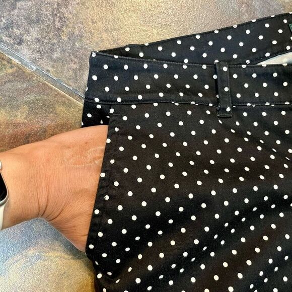 Lauren Ralph Lauren Polka Dot Pants Side Zip 10 - Picture 2 of 12